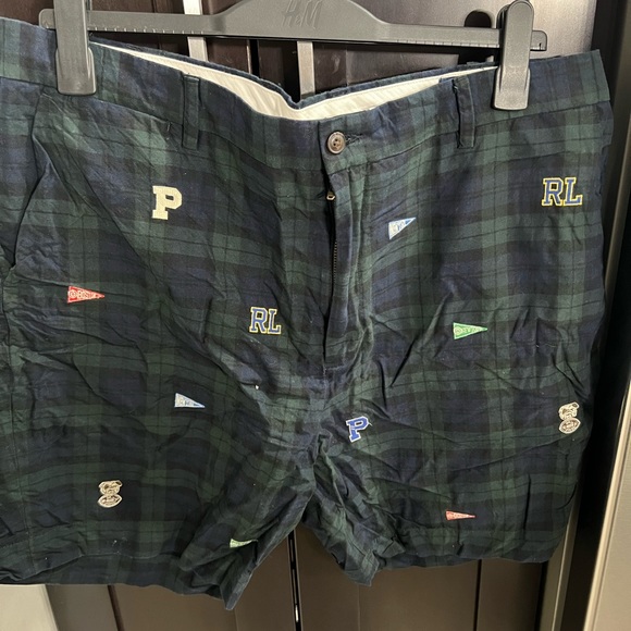 Ralph Lauren POLO CLASSIC FIT Pineapple Pattern Open Collar Hawaiian Aloha Shirt Box Shirt Men's Size M (approx.) cotton navy blue type Vintage Second Hand